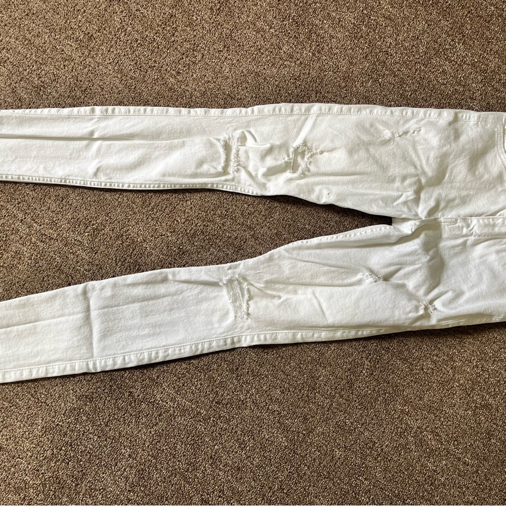 Hollister White Skinny Jeans Lightweight Denim